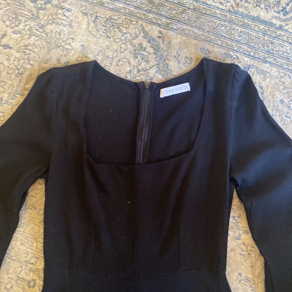 Flynn Skye Black Square Neck Mini Dress - Picture 2 of 8